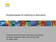 Prinsipper for tariffering av fjernvarme.pdf - Kluge