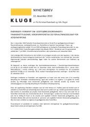 NYHETSBREV - Kluge