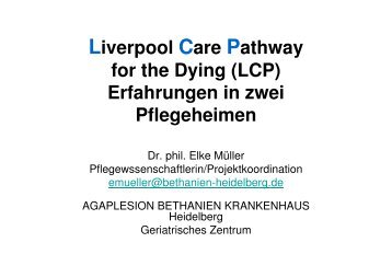 Liverpool Care Pathway for the Dying (LCP ... - Ostalb-Klinikum