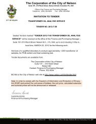 2012-T-08 Transformer Oil Analysis - City of Nelson