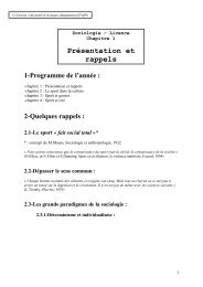Document d'accompagnement au cours de sociologie (G.Véziers)