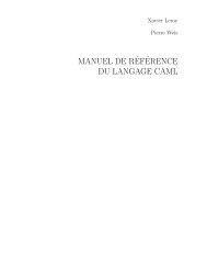 manuel de r´ef´erence du langage caml - The Caml language - Inria