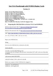 Xen VGA Passthrough with NVIDIA Display Cards Version 2.1