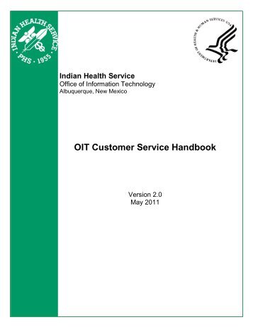 OIT Customer Service Handbook - Indian Health Service