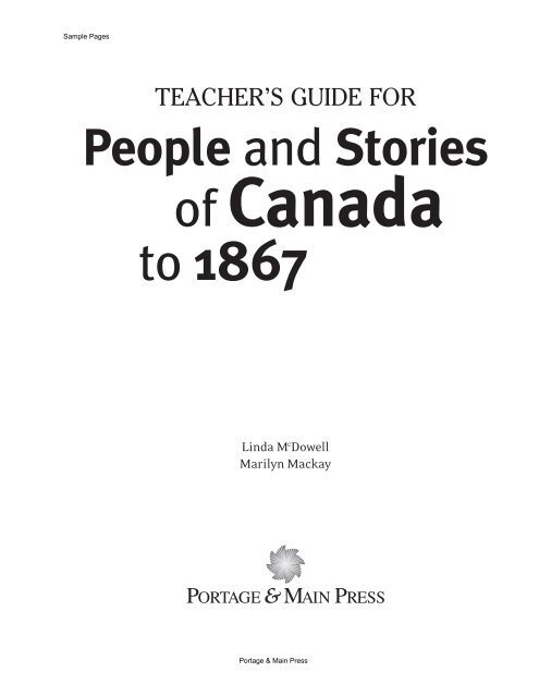 People and Stories of Canada to 1867 - Portage & Main Press