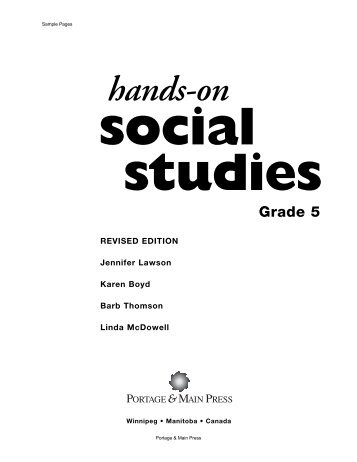 Hands-On Social Studies â¢ Grade 5 - Portage & Main Press