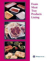 Pactiv Meat Trays - Lanca Sales