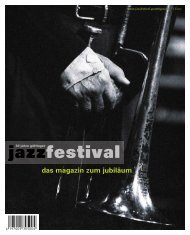 das magazin zum jubiläum - Jazzfestival Göttingen