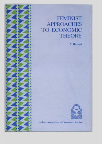 Feminist Approaches to Economic Theory, Bangalore, 1995 - IAWS