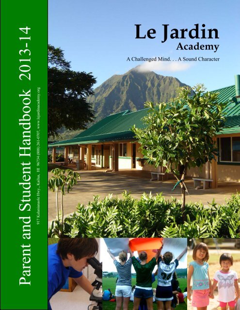 Parent Handbook 2013-2014 - Le Jardin Academy