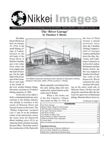 Volume 13 No. 3 (PDF) - Nikkei National Museum & Cultural Centre