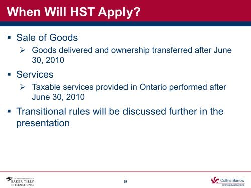 Ontario Harmonized Sales Tax