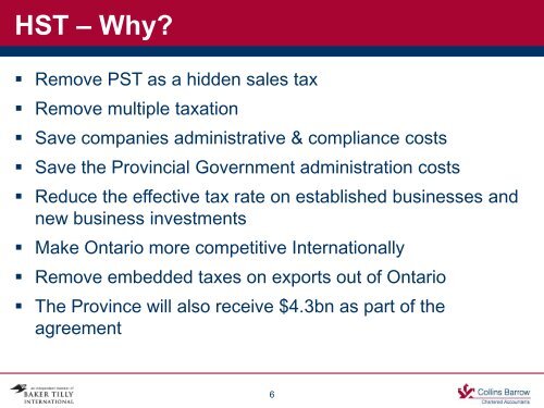 Ontario Harmonized Sales Tax