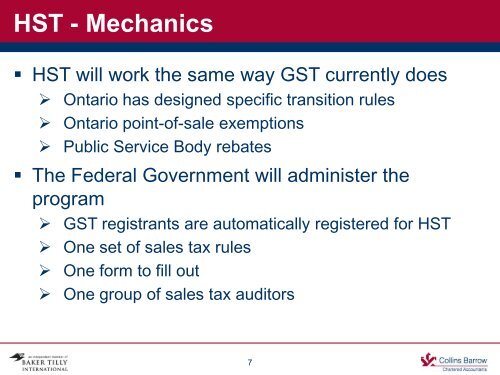 Ontario Harmonized Sales Tax