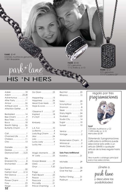 2011 - 2012 Catalog Espanol - Park Lane Jewelry