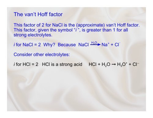 van't Hoff factor