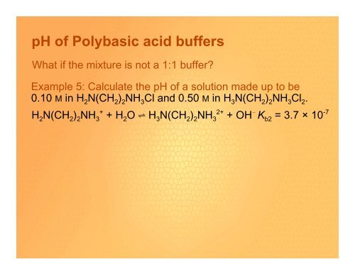 pH of Polybasic acid buffers