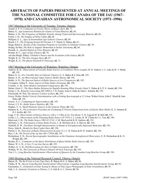 General Index - Royal Astronomical Society of Canada