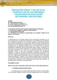 EF Y SALUD EN EL CURRICULUM DE LA COMUNIDAD VALENCIANA EN ESO