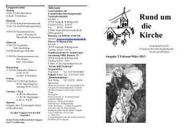 Gemeindebrief Februar â MÃ¤rz 2013 - Ev-kirche-nachrodt.de