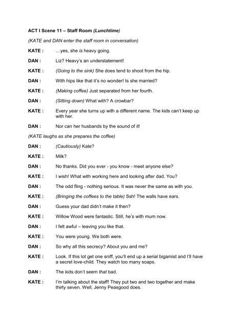 Comedy Play Scripts For Students Comedy Walls