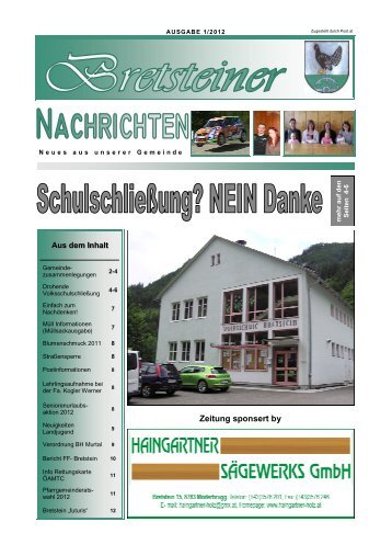 termin !!! ausgabe restmüllsäcke - Bretstein