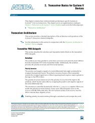 2. Transceiver Basics for Cyclone V  Devices