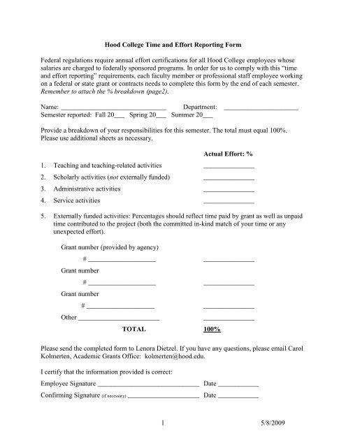 time-and-effort-reporting-form-hood-college