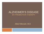 Alzheimer's Disease : MT-Promotion Therapy - Bio-Balance Health