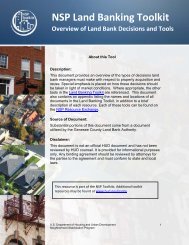 Land Banking Toolkit Overview - OneCPD