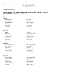 5A Golf Qualifiers - UIL