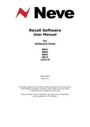 Recall User Manual - AMS Neve