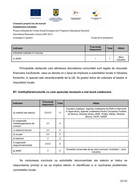 Studiu de teren pentru regiunea Sud-Muntenia - aici