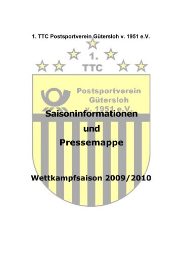 Der Verein - Postsportverein Gütersloh v. 1951 e.V.