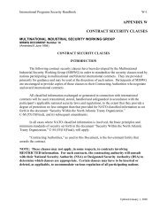 appendix w contract security clauses - Avanco International, Inc.