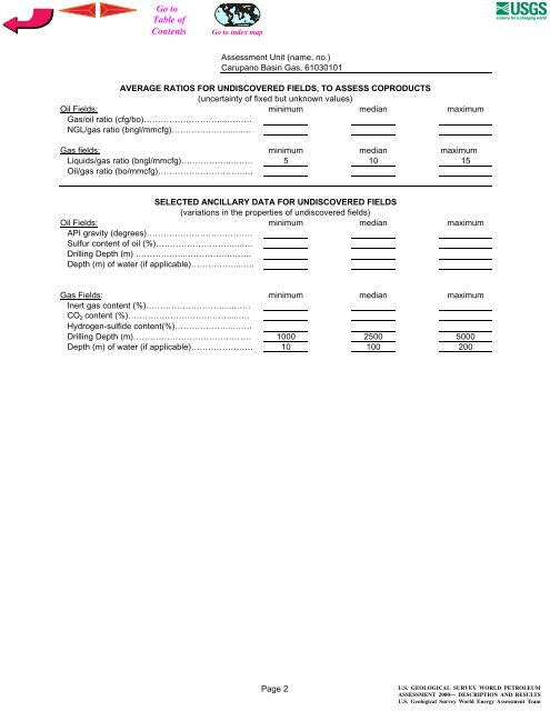 Carupano Basin Gas - USGS Energy Resources Program