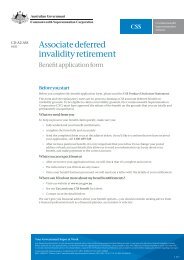 CD-A2-ASS Associate deferred invalidity retirement - CSS