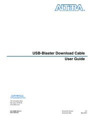 USB-Blaster Download Cable User Guide