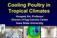 Cooling Poultry in Tropical Climates - Iowa State University
