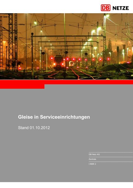 Gleise in Serviceeinrichtungen - Deutsche Bahn  AG