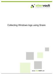 Collecting Windows logs using Snare - AlienVault