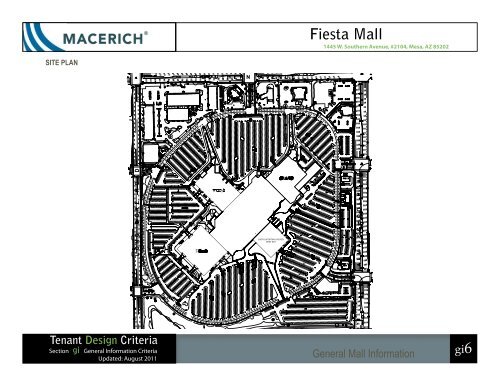 Fiesta Mall General Information Criteria - Macerich
