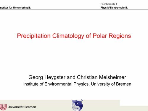 Precipitation Climatology of Polar Regions