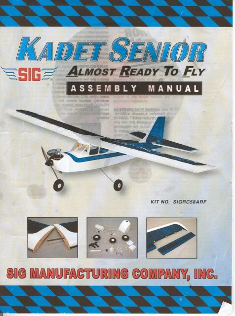 Sig Kadet Senior Assembly Manual - Linuxden.com