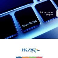 Training courses program - Securex