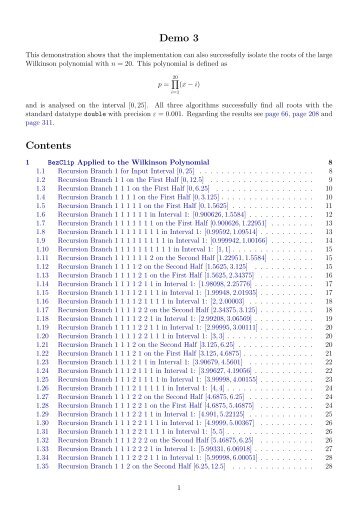 Demo 3 Contents - panthema.net