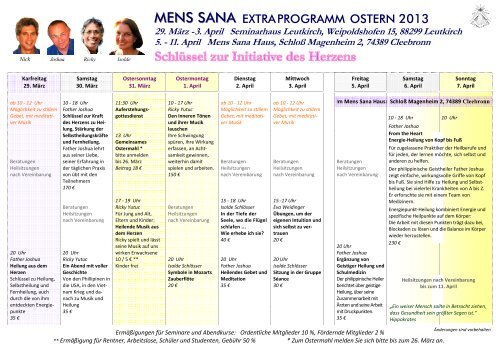 Extra Ostern 2013 - MENS SANA eV