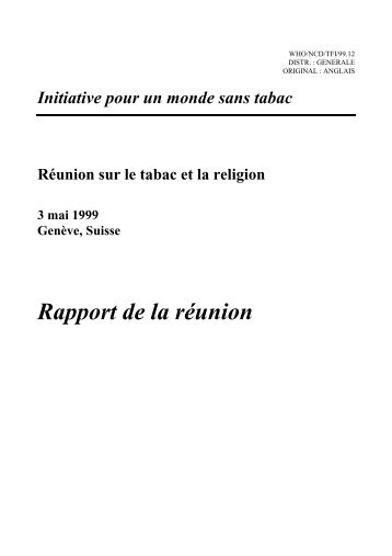 Le tabac et les religions - Free