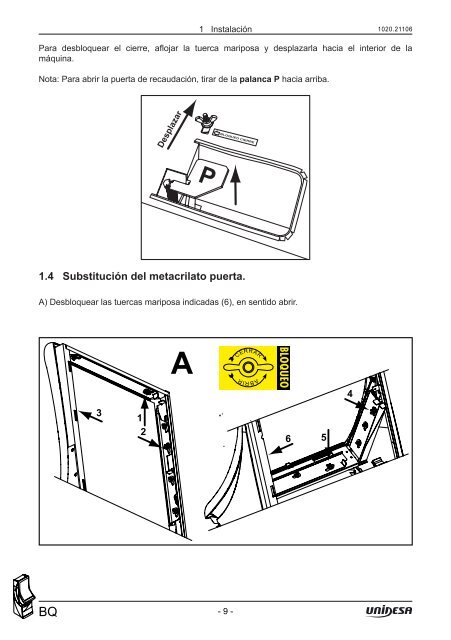 MANUAL TÃCNICO Y DE INSTALACIÃN - Unidesa