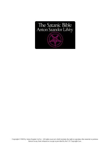 Anton Szandor LaVey - The Satanic Bible.pdf - Higher Intellect ...